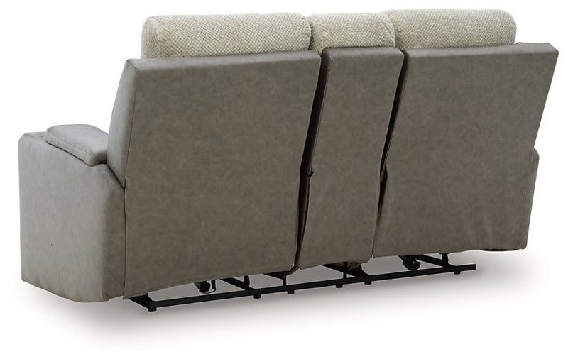 WhipLash Power Reclining Loveseat with Console - Watson's 87 Furniture (Middlefield,OH)