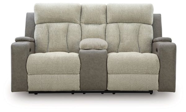 WhipLash Power Reclining Loveseat with Console - Watson's 87 Furniture (Middlefield,OH)