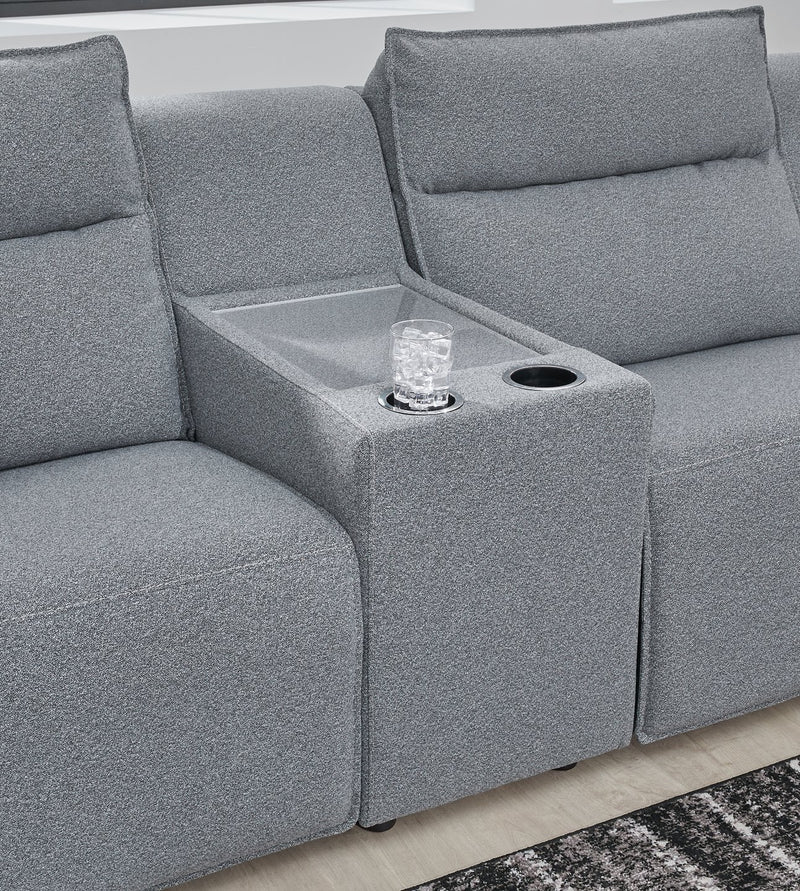 Modmax Reclining Sectional with Console - Watson's 87 Furniture (Middlefield,OH)