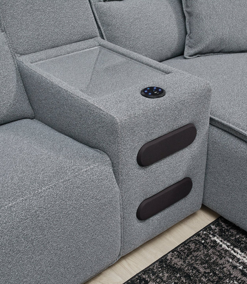 Modmax Power Reclining Sectional with Chaise - Watson's 87 Furniture (Middlefield,OH)