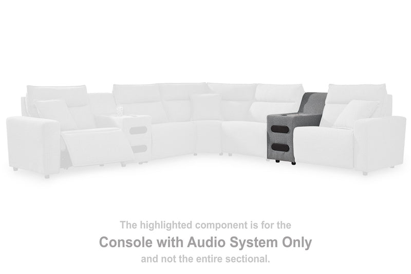 Modmax Reclining Sectional with Audio Consoles - Watson's 87 Furniture (Middlefield,OH)