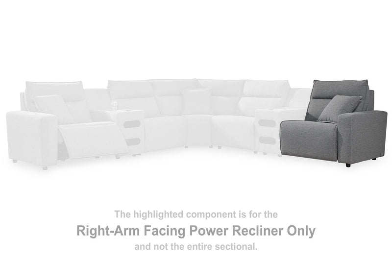 Modmax Reclining Sectional with Audio Consoles - Watson's 87 Furniture (Middlefield,OH)