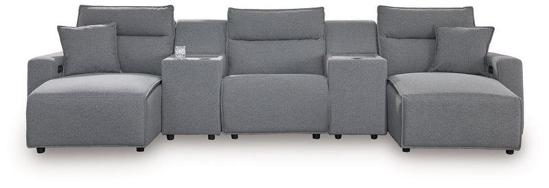 Modmax Power Reclining Sectional with Chaise - Watson's 87 Furniture (Middlefield,OH)
