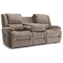 GENET COLLECTION LEATHER RECLINING SOFA W/ FOLD DOWN TABLE- S960CA4