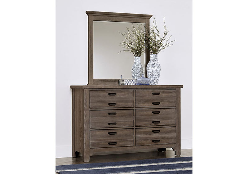 Vaughan-Bassett Bungalow Master Landscape Mirror in Folkstone - Watson's 87 Furniture (Middlefield,OH)