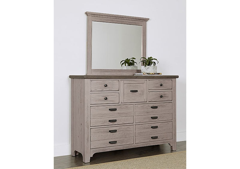 Vaughan-Bassett Bungalow Master Landscape Mirror in Dover - Watson's 87 Furniture (Middlefield,OH)