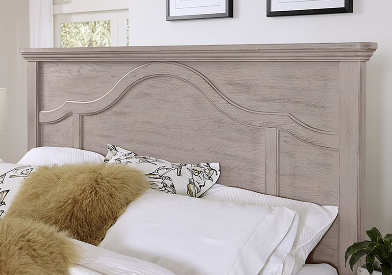 Vaughan-Bassett Bungalow Queen Mantel Panel Bed in Dover - Watson's 87 Furniture (Middlefield,OH)