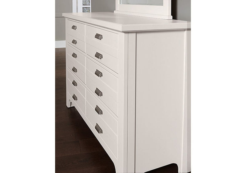 Vaughan-Bassett Bungalow 6 Drawer Dresser in Lattice - Watson's 87 Furniture (Middlefield,OH)