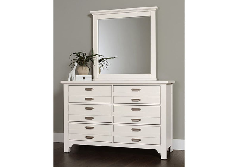 Vaughan-Bassett Bungalow Landscape Mirror in Lattice - Watson's 87 Furniture (Middlefield,OH)