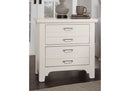 Vaughan-Bassett Bungalow 2 Drawer Nightstand in Lattice - Watson's 87 Furniture (Middlefield,OH)