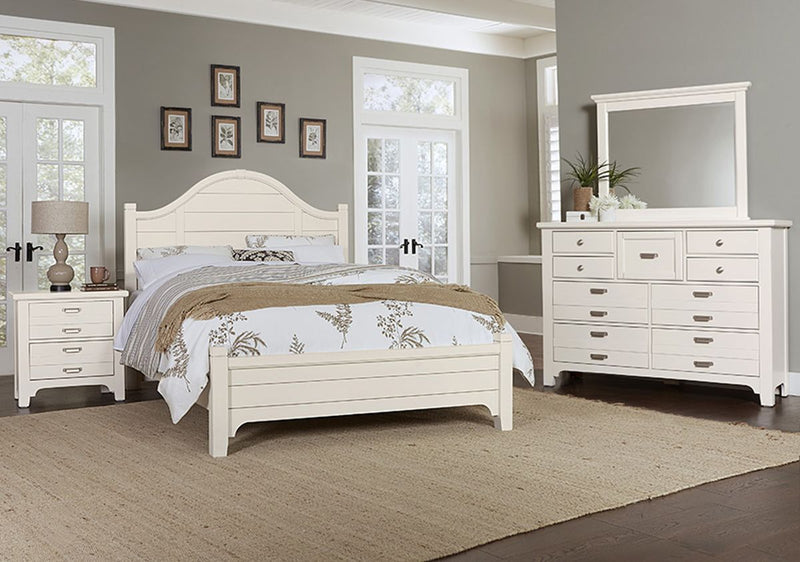 Vaughan-Bassett Bungalow 2 Drawer Nightstand in Lattice - Watson's 87 Furniture (Middlefield,OH)