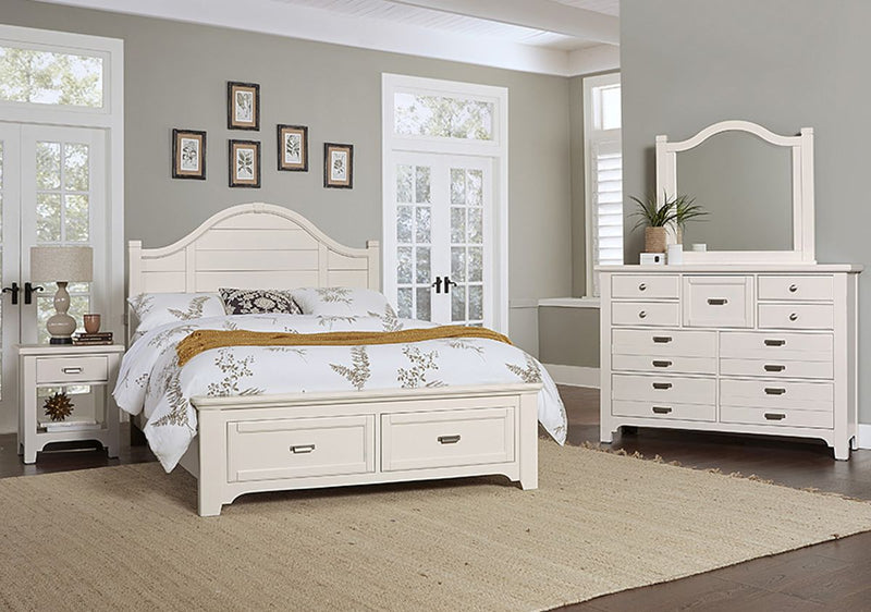 Vaughan-Bassett Bungalow 1 Drawer Nightstand in Lattice - Watson's 87 Furniture (Middlefield,OH)