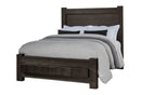 Vaughan Bassett Dovetail Queen Poster Bed with 6x6 Footboard in Java image