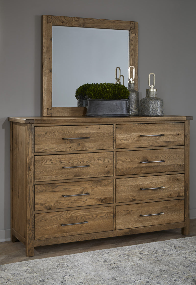 Vaughan Bassett Dovetail Landscape Mirror in Natural - Watson's 87 Furniture (Middlefield,OH)