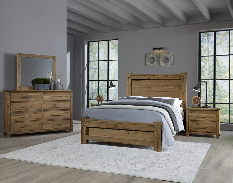 Vaughan Bassett Dovetail Cal King Poster Bed in Natural - Watson's 87 Furniture (Middlefield,OH)