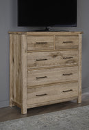 Vaughan Bassett Dovetail Standing Dresser in Sun Bleached White - Watson's 87 Furniture (Middlefield,OH)