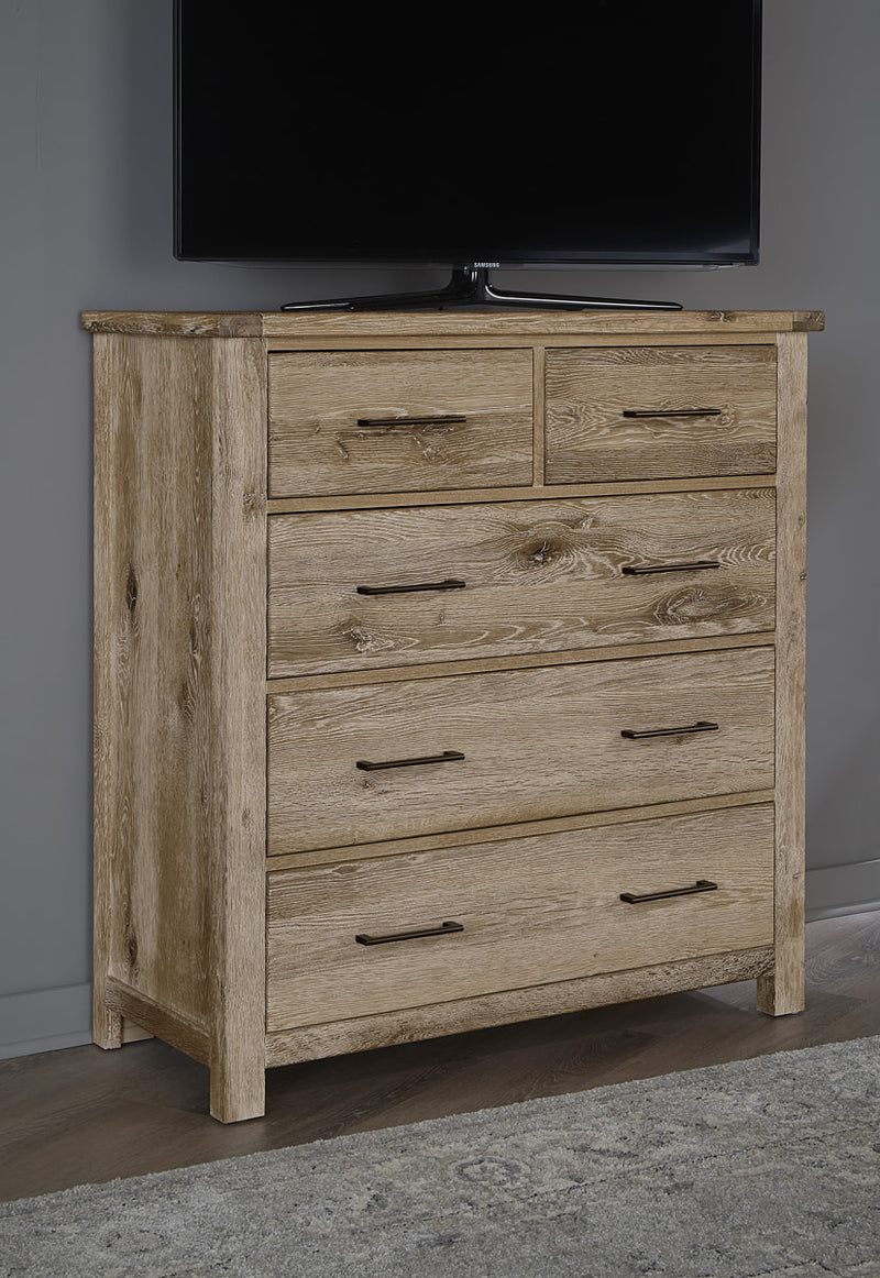 Vaughan Bassett Dovetail Standing Dresser in Sun Bleached White - Watson's 87 Furniture (Middlefield,OH)
