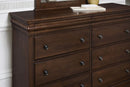 Vaughan Bassett Vista 8-Drawer Dresser in Warm Cherry - Watson's 87 Furniture (Middlefield,OH)