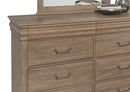 Vaughan Bassett Vista 8-Drawer Dresser in Natural Oak - Watson's 87 Furniture (Middlefield,OH)