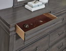 Vaughan Bassett Vista 5-Drawer Chest in Grey Oak - Watson's 87 Furniture (Middlefield,OH)