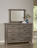 Vaughan Bassett Yellowstone American Dovetail Mirror in Dapple Grey - Watson's 87 Furniture (Middlefield,OH)