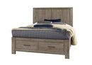 Vaughan Bassett Yellowstone Queen Panel Storage Bed in Dapple Grey image