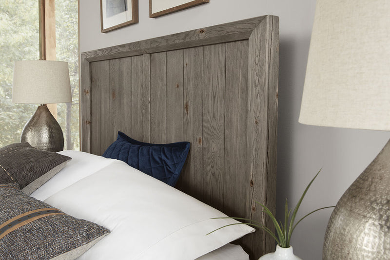 Vaughan Bassett Yellowstone California King Panel Bed in Dapple Grey - Watson's 87 Furniture (Middlefield,OH)