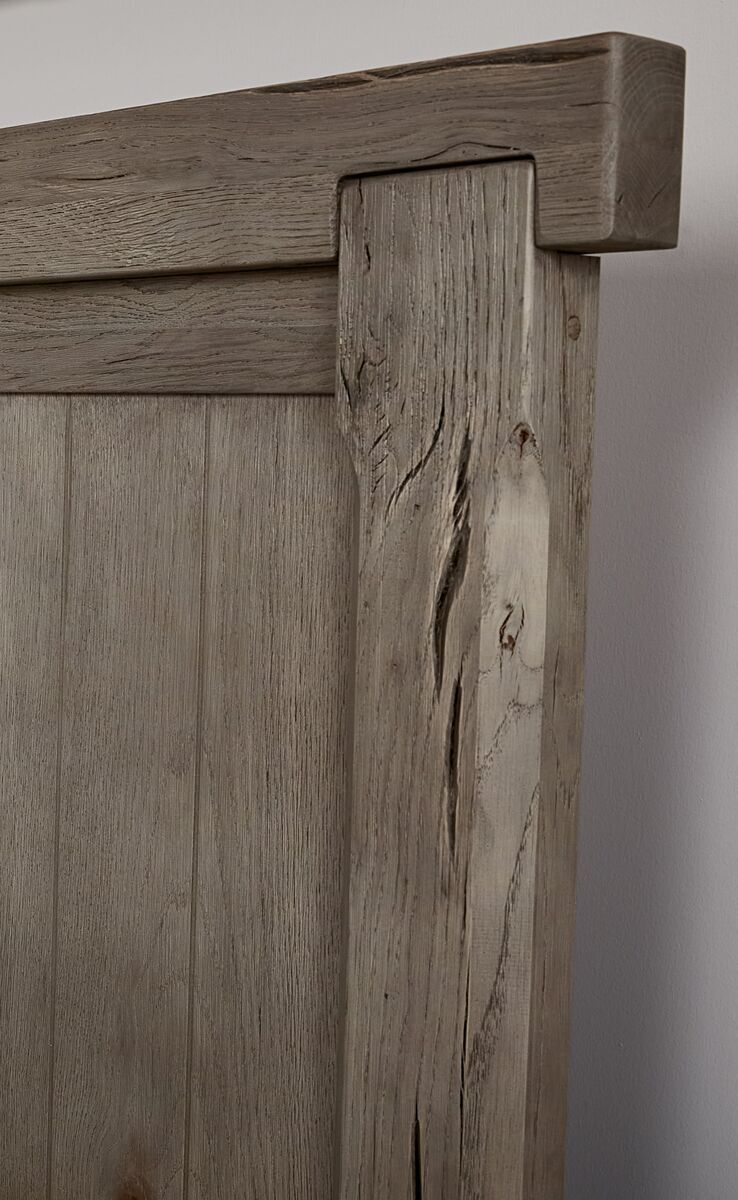 Vaughan Bassett Yellowstone Queen American Dovetail Panel Storage Bed in Dapple Grey - Watson's 87 Furniture (Middlefield,OH)