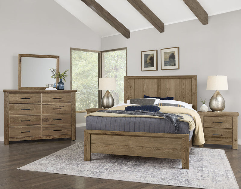 Vaughan Bassett Yellowstone California King Panel Bed in Chestnut Natural - Watson's 87 Furniture (Middlefield,OH)