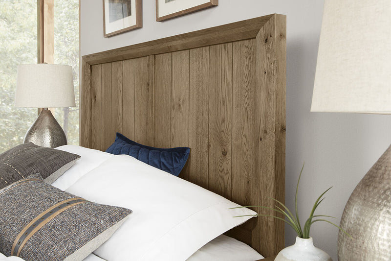 Vaughan Bassett Yellowstone California King Panel Bed in Chestnut Natural - Watson's 87 Furniture (Middlefield,OH)
