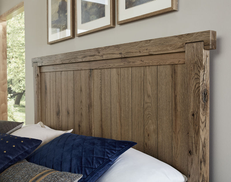 Vaughan Bassett Yellowstone California King American Dovetail Panel Bed in Chestnut Natural - Watson's 87 Furniture (Middlefield,OH)