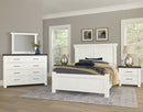 Vaughan Bassett Yellowstone California King American Dovetail Panel Bed in White & Buckskin - Watson's 87 Furniture (Middlefield,OH)