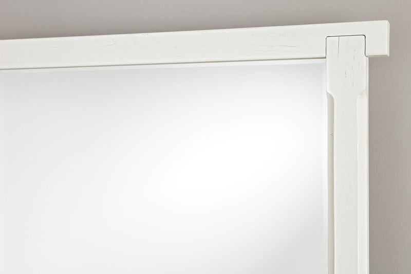 Vaughan Bassett Yellowstone American Dovetail Mirror in White & Buckskin - Watson's 87 Furniture (Middlefield,OH)
