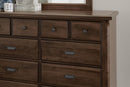 Vaughan Bassett Lancaster County 8 Drawer Dresser in Amish Walnut - Watson's 87 Furniture (Middlefield,OH)