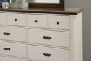 Vaughan Bassett Lancaster County 8 Drawer Dresser in Dove Grey - Watson's 87 Furniture (Middlefield,OH)