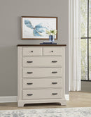 Vaughan Bassett Lancaster County 5 Drawer Chest in Dove Grey - Watson's 87 Furniture (Middlefield,OH)