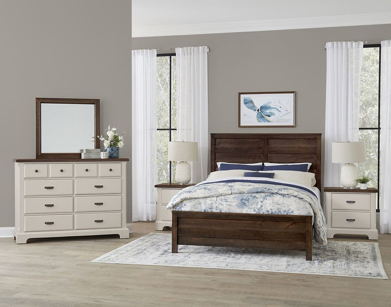 Vaughan Bassett Lancaster County Landscape Mirror in Amish Walnut - Watson's 87 Furniture (Middlefield,OH)