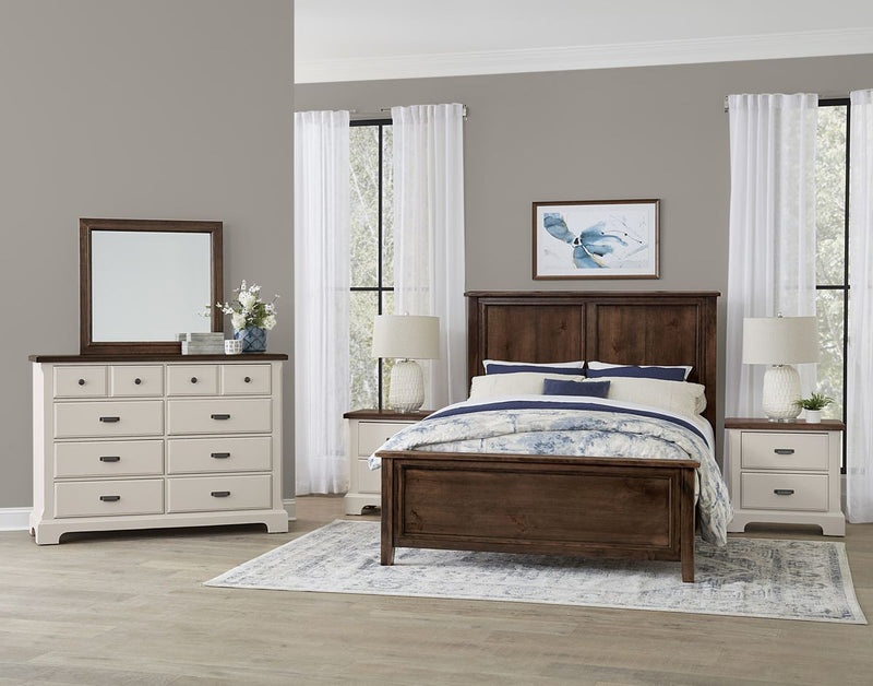 Vaughan Bassett Lancaster County 2 Drawer Nightstand in Dove Grey - Watson's 87 Furniture (Middlefield,OH)