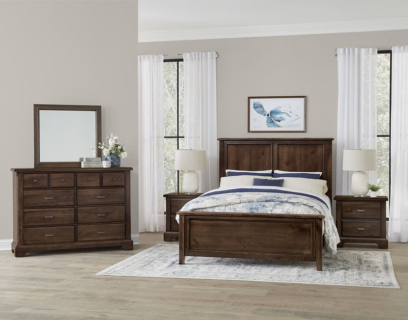 Vaughan Bassett Lancaster County Landscape Mirror in Amish Walnut - Watson's 87 Furniture (Middlefield,OH)