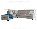 Altari Sleeper Sectional with Chaise - Watson's 87 Furniture (Middlefield,OH)