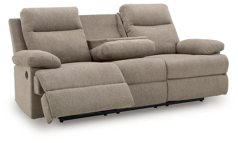 Side-Swipe Reclining Sofa with Drop Down Table - Watson's 87 Furniture (Middlefield,OH)