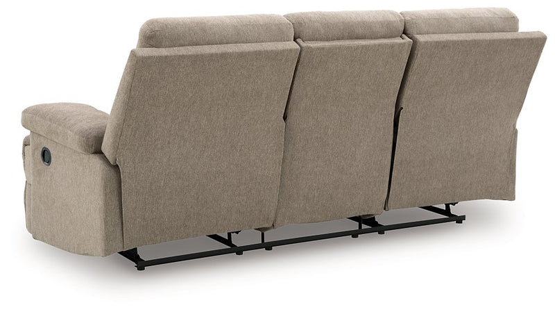 Side-Swipe Reclining Sofa with Drop Down Table - Watson's 87 Furniture (Middlefield,OH)