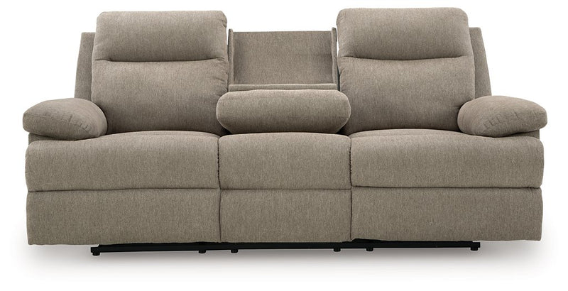 Side-Swipe Reclining Sofa with Drop Down Table - Watson's 87 Furniture (Middlefield,OH)