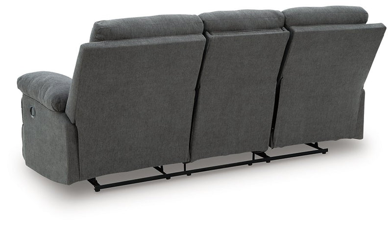 Side-Swipe Reclining Sofa with Drop Down Table - Watson's 87 Furniture (Middlefield,OH)