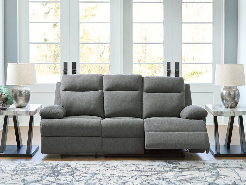 Side-Swipe Reclining Sofa with Drop Down Table - Watson's 87 Furniture (Middlefield,OH)