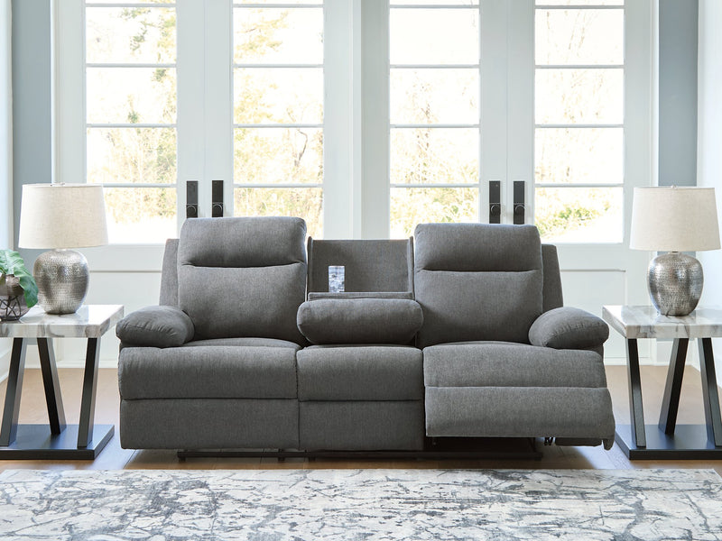 Side-Swipe Reclining Sofa with Drop Down Table - Watson's 87 Furniture (Middlefield,OH)