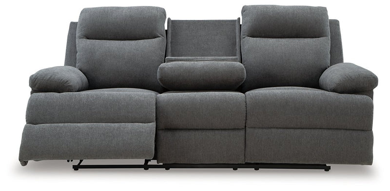 Side-Swipe Reclining Sofa with Drop Down Table - Watson's 87 Furniture (Middlefield,OH)