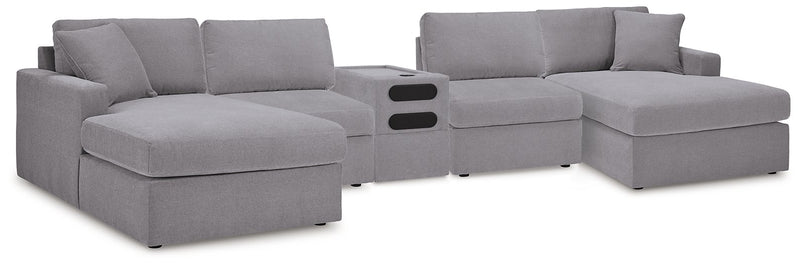 Modmax 5 Piece Sectional with Audio Console - Watson's 87 Furniture (Middlefield,OH)