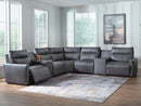 ModZ Power Reclining Sectional with Audio Consoles