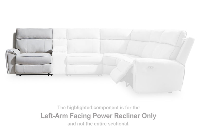 Social Pointe Reclining Sectional with Storage Console - Watson's 87 Furniture (Middlefield,OH)